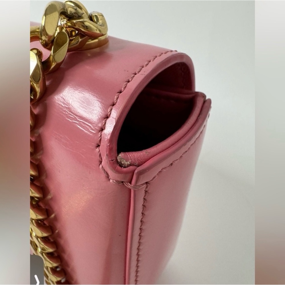 Celine Vibrant Pink Clutch with Gold Chain - Picture 4 of 10
